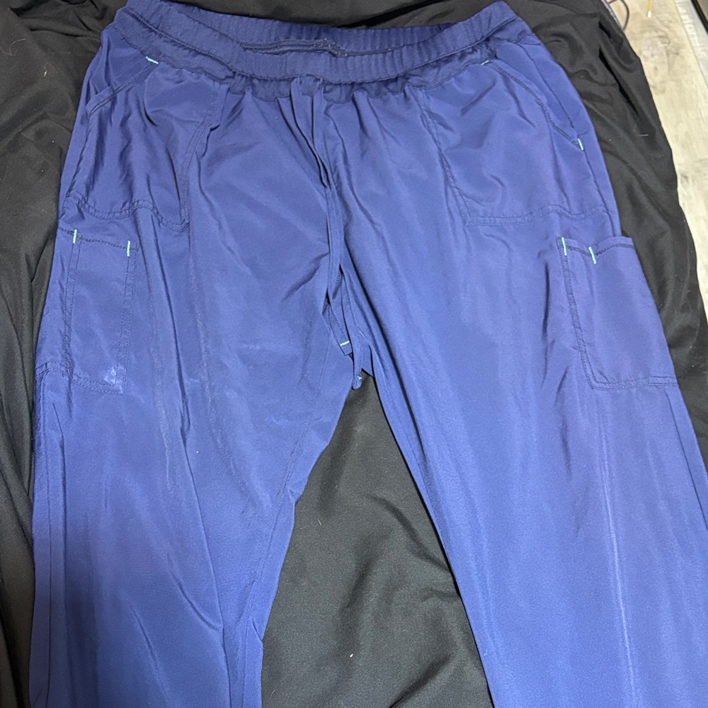 Womens navy blue scrub pants